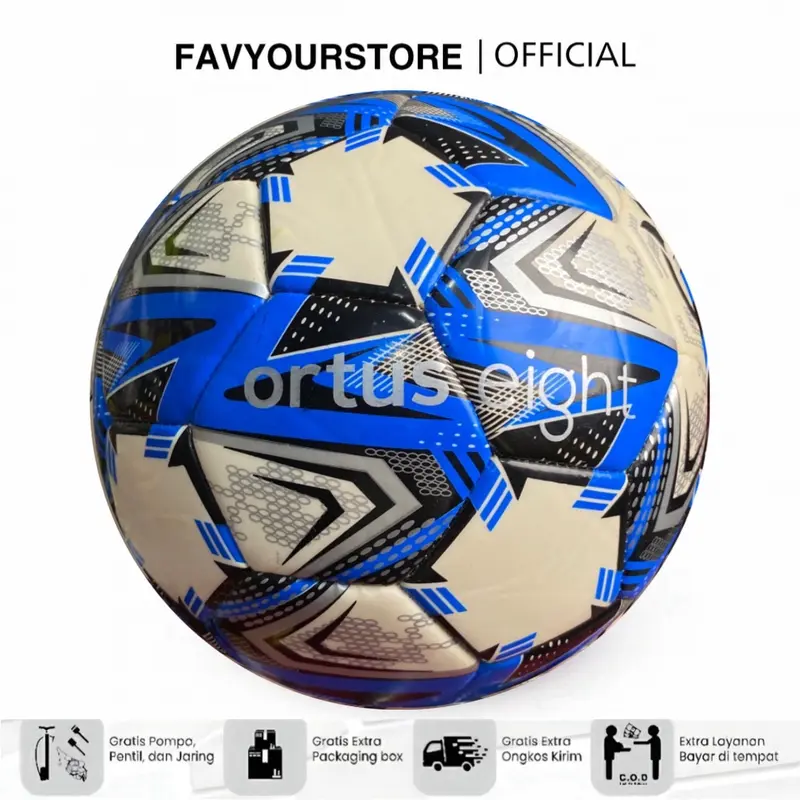 Bola Sepak Ortuseight Size 4 dengan Gratis Pompa Mini Jaring Dop Pentil Ball Outdoor bola mini soccer 4