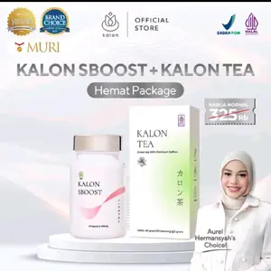 Paket Hemat A Minuman Instan Kalon Tea Premium Saffron isi 20 pcs dan kalon sboost isi 30 pcs