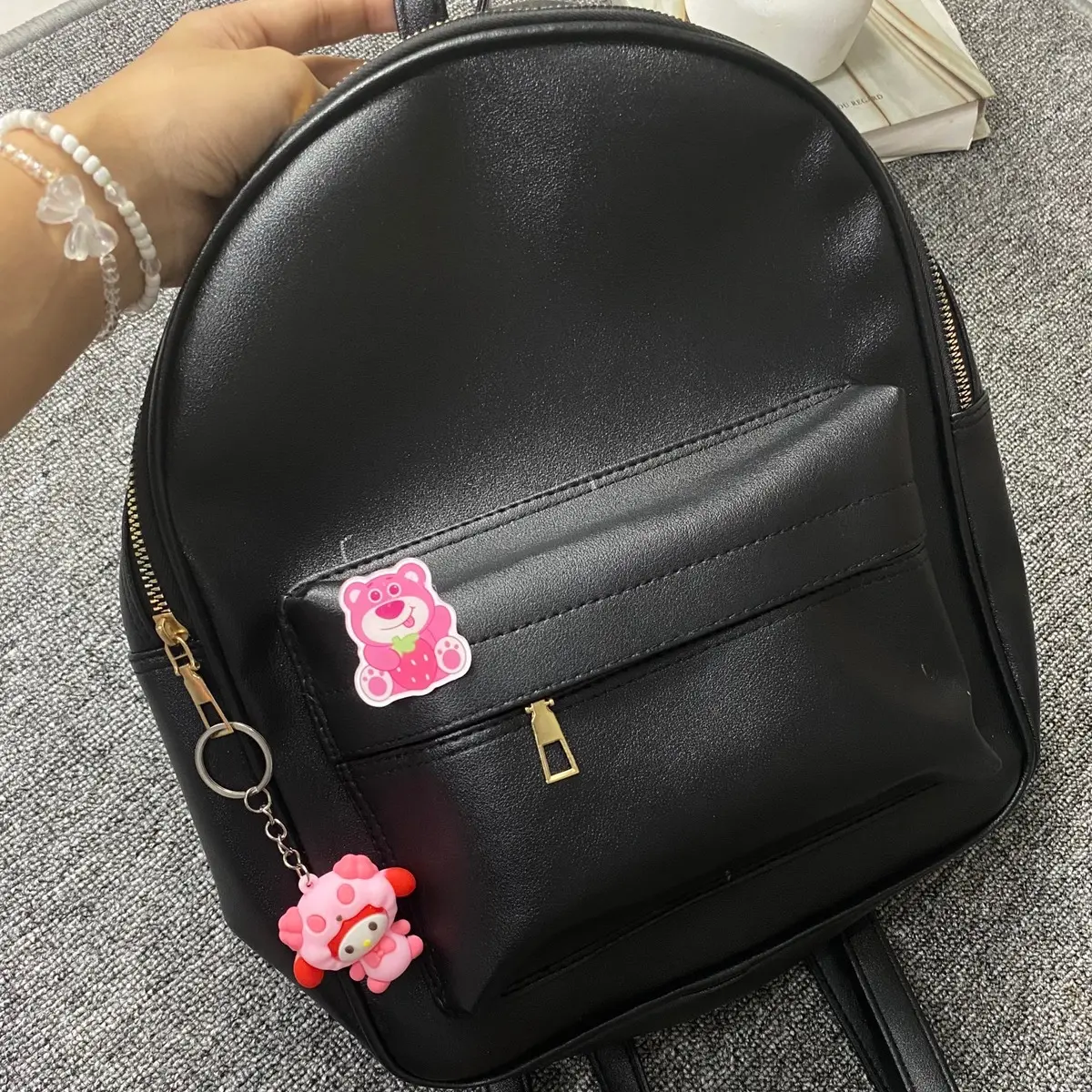 Tas Alisya Besar | Tas Lalisa | Tas Ransel Wanita | Tas Ransel Wanita Alisya Muat LKS kuliah