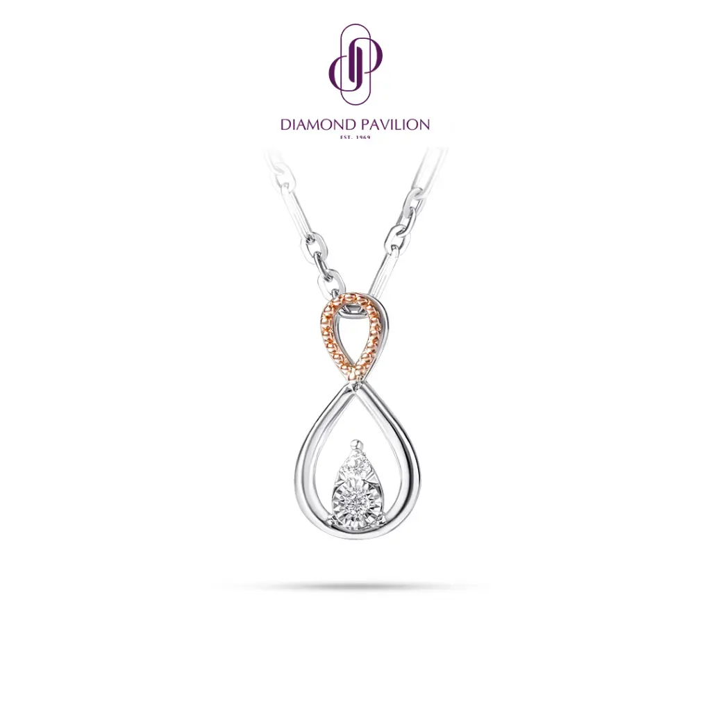 Diamond Pavilion Liontin Emas Batu Berlian Izora Pendant