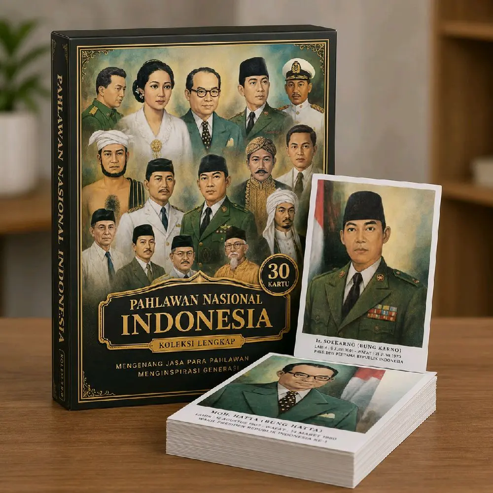 Poster Edukasi Pajangan Dinding Poster Gambar Pahlawan