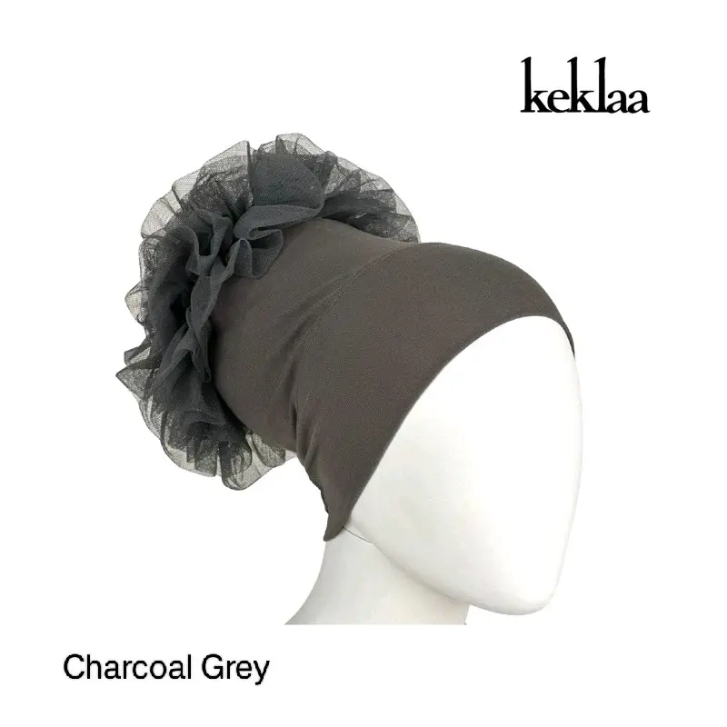 KEKLAA INNER Kepuk Volumiser for Hijab, Cotton Lycra & Soft Mesh Net, Summer
