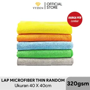 Lap Microfiber Serbaguna 40 X 40cm 320gsm Kain Handuk Towel Penyerap Serap Air Pengering Mobil Motor Sepeda Mikrofiber Halus Tebal Tidak Baret Swirl Semi Coating Kompon Sealant Wax