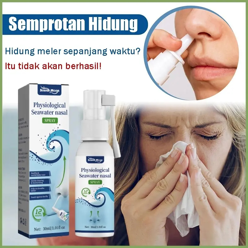 Nasal Spray Obat Sinusitis Spray Semprotan Hidung Untuk Membantu Meringankan Sinusitis Rhinitis Pilek Therapy Anosmia Dewasa Anak Bayi Anti Virus Dan Bakteri 1