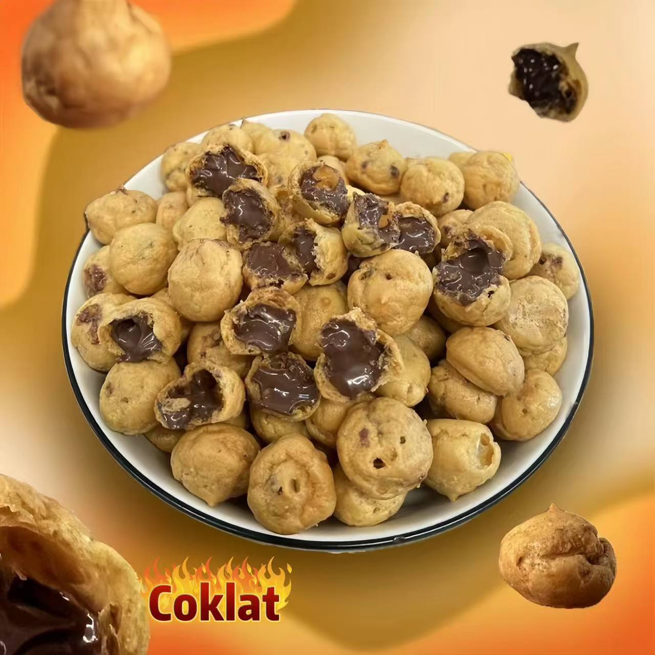 COD Halal Soes Coklat Cokelat/strawberry / mix rasa/halal Kue Sus Kering Isi soes coklat lumer 1 kg (Cemilan keluarga, cocok untuk dewasa dan anak-anak) Chocolate Food Makanan Snack Manis soes cokelat 1 kue soes coklat Toples Biskuit COD Halal Soes Coklat Cokelat/strawberry / mix rasa/halal Kue Sus Kering Isi soes coklat lumer 1 kg (Cemilan keluarga, cocok untuk dewasa dan anak-anak) Chocolate Food Makanan Snack Manis soes cokelat 1 kue soes coklat Toples Biskuit