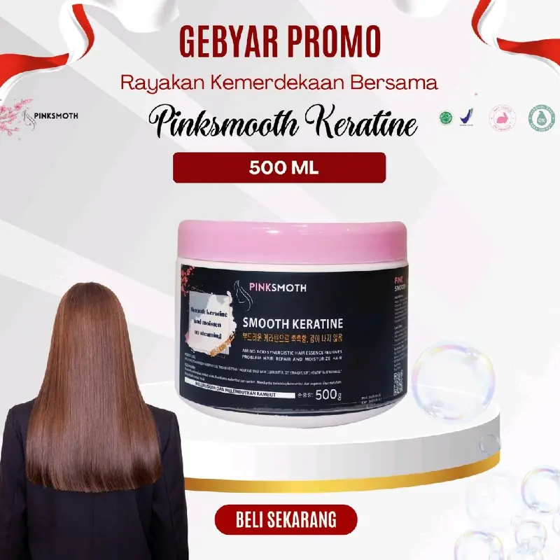 PINKSMOTH KERATINE SMOOTING 500ML BPOM Haircare Perawatan 0