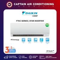 Gambar DAIKIN AC Split FTKC-35 / FTKC35 1.5 PK STAR Inverter - UNIT NO BUBBLE WRAP dari Captain Air Conditioning Kota Administrasi Jakarta Utara 1 Tokopedia