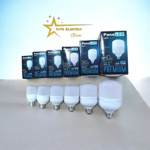 PanaLED Lampu Panaled 5W 10W 15W 20W 30W 40W 50W Premium LED Bulb Cahaya Putih Dingin Hemat Energi