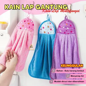 Kain Lap Tangan Motif Handuk Gantung Wastafel Kamar mandi Dapur / Kain Lap Gantung Tangan / Kain Lap Gantung Dapur