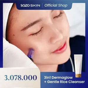 3 in 1 dermaglow + Gentle Rice Cleanser