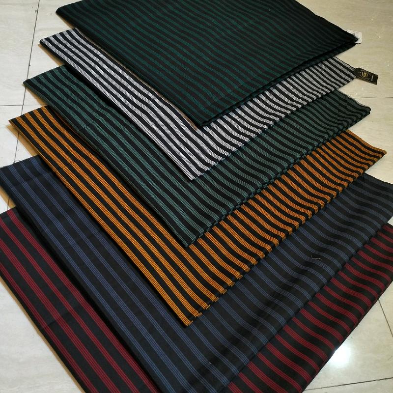 KAIN KATUN PREMIUM BATIK LURIK MOTIF DALANG SONGKET GARIS (Full Cotton) Lebar 115cm ( Harga Per meter 0.5 meter)Kain Katun Kebaya,Kain Katun Kemeja Bisa COD 6