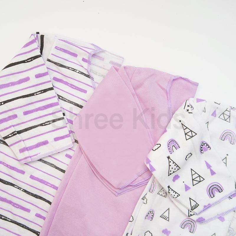 Paket 18pcs Setelan Baju Bayi Celana Bayi Baru Lahir Gift Set Baby Serian Ungu SNI SR 03 8