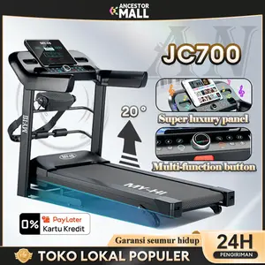 【Garansi seumur hidup】MY-HI Treadmill electric low watt JC700 Lipat Incline Bluetooth Musik Multifungsi Treadmill
