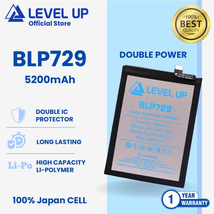 Gambar LEVEL UP Baterai BLP729 for Realme 5 / 5i / 5S Double Power dari Level Up Jakarta Kota Administrasi Jakarta Pusat Tokopedia