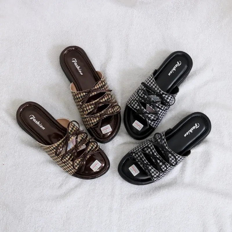 Sandal Rajut Wanita Elegan Terbaru Sendal Model Cewek Shoes Sendal Selop Terbaru 4