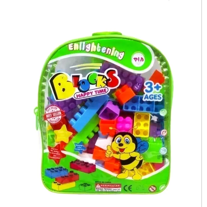 Mainan Edukasi Blok Susun Isi 114pcs, 102pcs, 78pcs Block Susun Edukasi Anak Toys 8