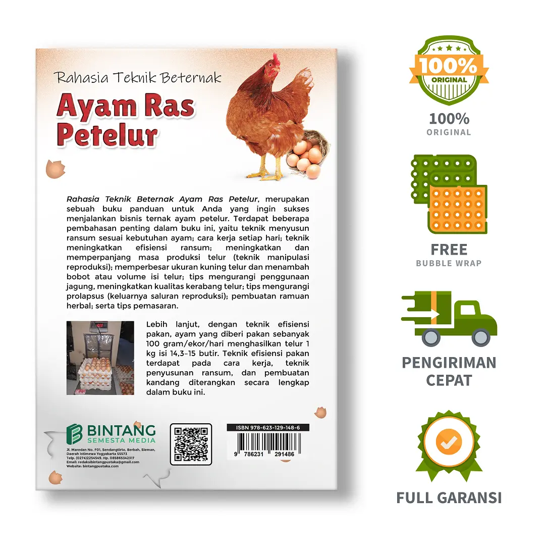 Rahasia Teknik Beternak Ayam Ras Petelur - Joko Dwiyanto, S.Pt.