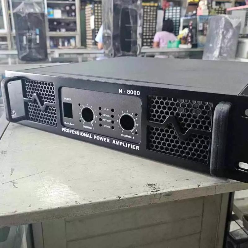 Bok power amplifier N8000 2chanel hitam bahan tebal dengan