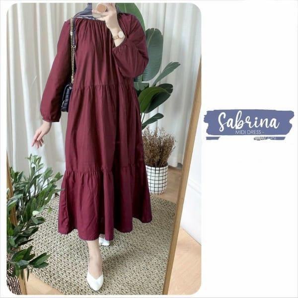 Sabrina Midi Dress  / Tunik Sabrina Atasan Wanita Polos 7