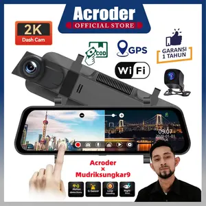 【Special Live Acroder × Mudriksungkar9】LF15 Dashcam Mobil 4K WIFI GPS 10 inch Ips Touch Screen Dual Lens Loop Recording Car Kamera