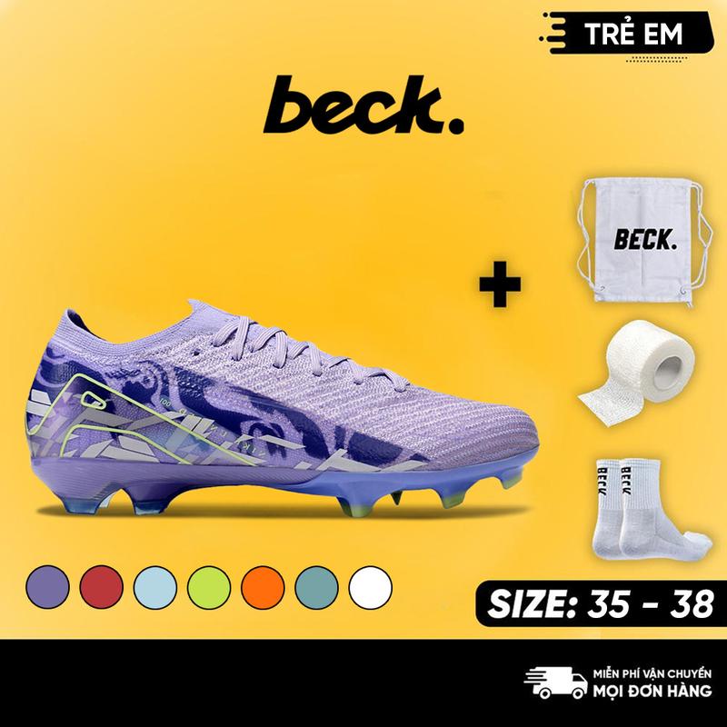 Giày Bóng Đá Trẻ Em Me Cua Ri Ồ, Va Pô 16 Elite Cổ Lửng, Đế Đinh FG, Bám Sân, Các Màu Sắc, Sân Cỏ Tự Nhiên