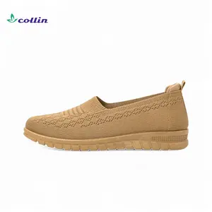 COLLIN Sepatu Rajut Slip On Wanita Kasual Sepatu Casual Comfy Nyaman Empuk Shoes - OS620/OS620-H