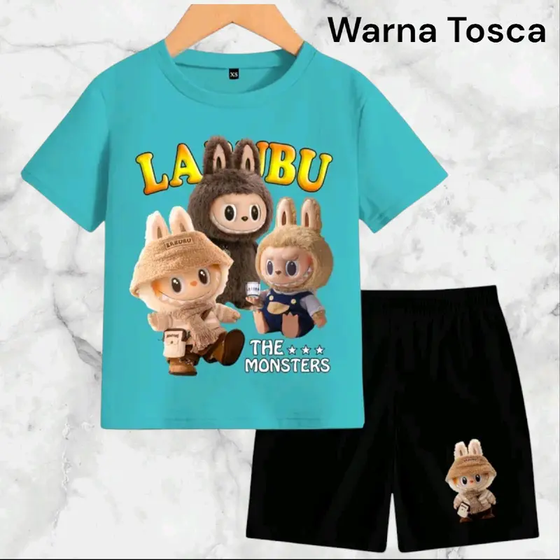 Setelan Baju Anak-Anak Labubu Terbaru - Banyak Warna DTF - Fashion Kids 4
