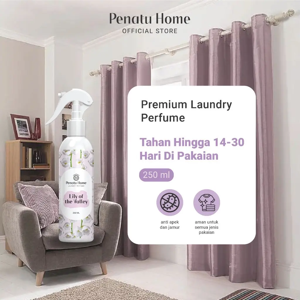 Parfum Laundry Premium Penatu Home - Lily Of The Valey 250ML