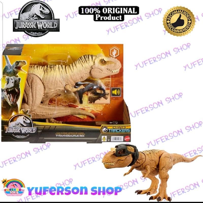 Mainan Dinosaurus Original Jurassic World Tyranosaurus T-rex Toy 3