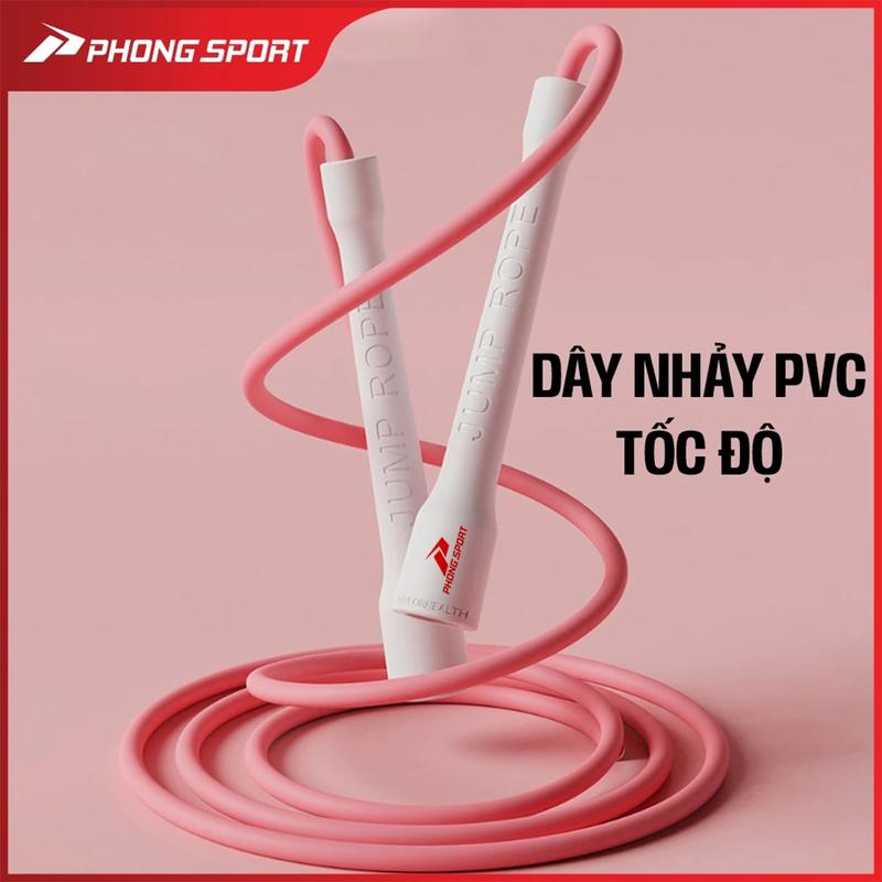 Dây nhảy tốc độ Phongsport chất liệu PVC 6mm Tập thể lực Cadio tại nhà