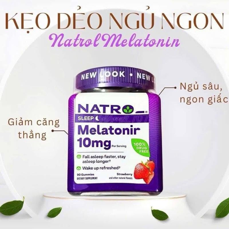 Kẹo ngủ ngon Natrol Melatonin hộp 90 viên giúp ngủ ngon cải thiện giấc ngủ giúp bảo vệ sức khỏe