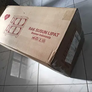 [COD/24H]Lemari Plastik Lipat 50/60/80CM 2-6 Susun Rak Penyimpanan Serbaguna Beroda untuk Kamar Dapur & Laundry Material PP Ringan Kuat Mudah Dibersihkan