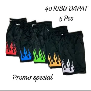 PROMO!!! 40rb dapat 5 Pcs Celana Pendek Boxer Motif Api