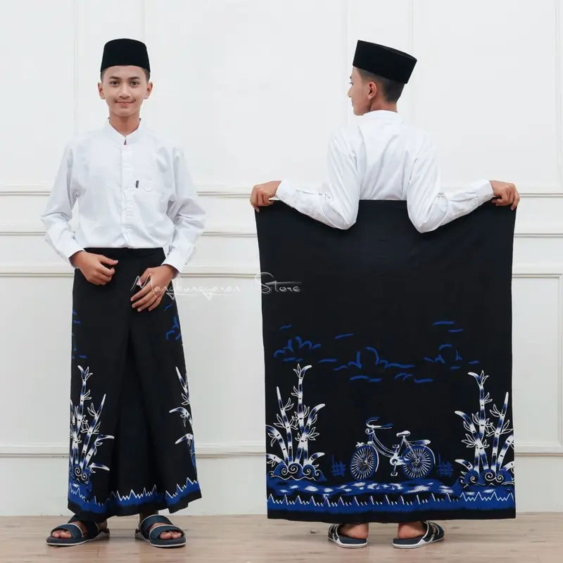 Sarung Anak Bawahan Muslim Anak Laki-Laki Putra SD/SMP Bahan Katun Grade A Super Halus Adem dipakai 4