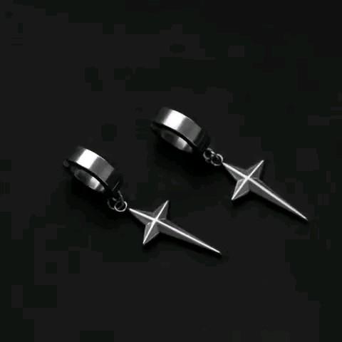 Anting Bintang Aeronshiki Terbaru Anti Karat dan Luntur untuk Pria dan Wanita - Earrings Hadiah 7