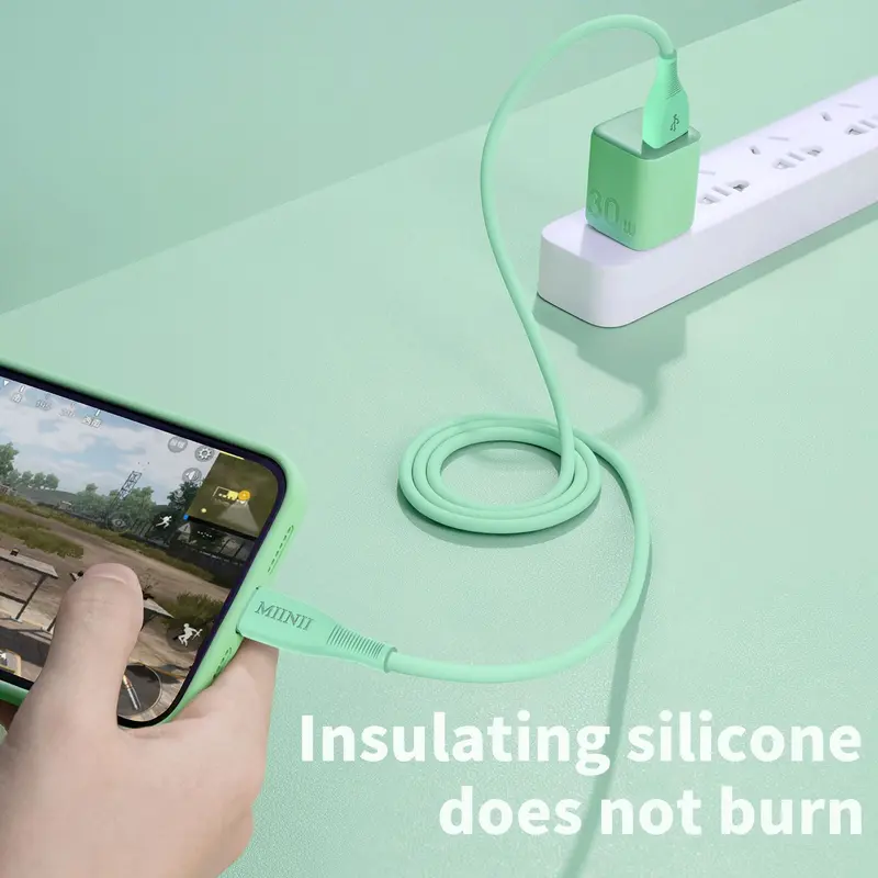 MIINII Kabel data KM-11 Macaron Quick Charge 3A Micro / Type-C Fast Charging 5