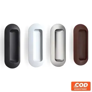 ￼Handle Cekung OVAL Tanam PLASTIK Tarikan Lemari / Laci Sliding Lemari Cekung Minimalis