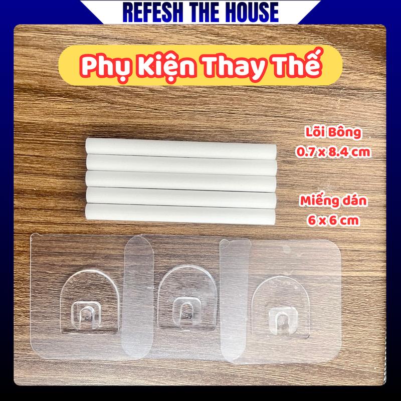 Phụ kiện thay thế, lõi bông, miếng dán treo tường combo lõi lọc,miếng dán thay…