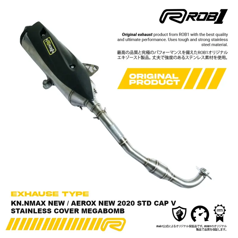 Knalpot rob1 std racing nmax new pnp aerox new 0
