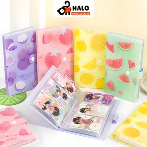 【Halo】Polaroid Album Foto 120 Slot Buku Album Tempat Photocard Kpop Collect Book Binder, PVC Photocard Holder 9x6.3 cm, 19.5x11.5x1.8 cm, 130 Gram