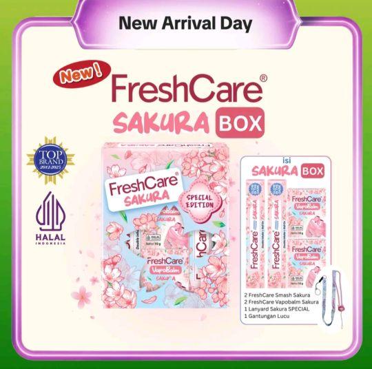 SIAP KIRIM READY STOK 1 BOX NEW FRESHCARE SMASH SAKURA PINK BOX LIMITED EDITION + MATCHA
