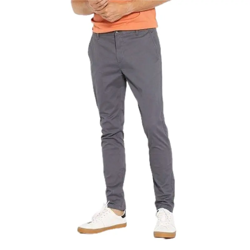 celana chino panjang pria kualitas distro nyaman elastis dan tebal Slim-fitting Formal Keren 2