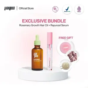 (Exclusive) Bundle LashBoss Rapunzel serum + Rosemary hair growth oil