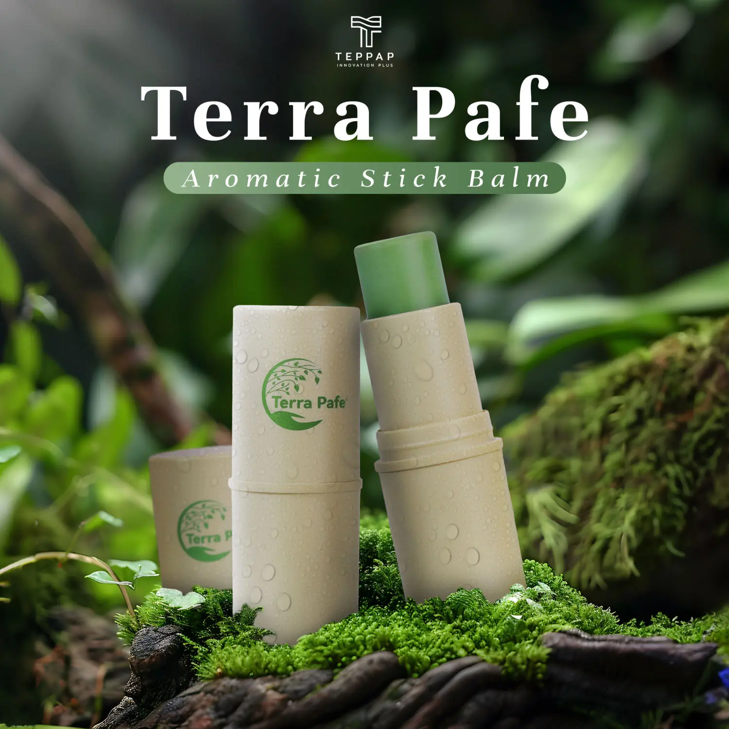 Terra Pafe Aroma Balm (1 or 2 pieces) - Fresh and Relaxing Scent, Convenient to Carry, Air Freshener