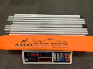 TENDAKI Tiang Flysheet Tent Awning / canopy 1Set Isi 2 tiang berbahan  Aluminium atau besi diameter 16mm panjang 200cm