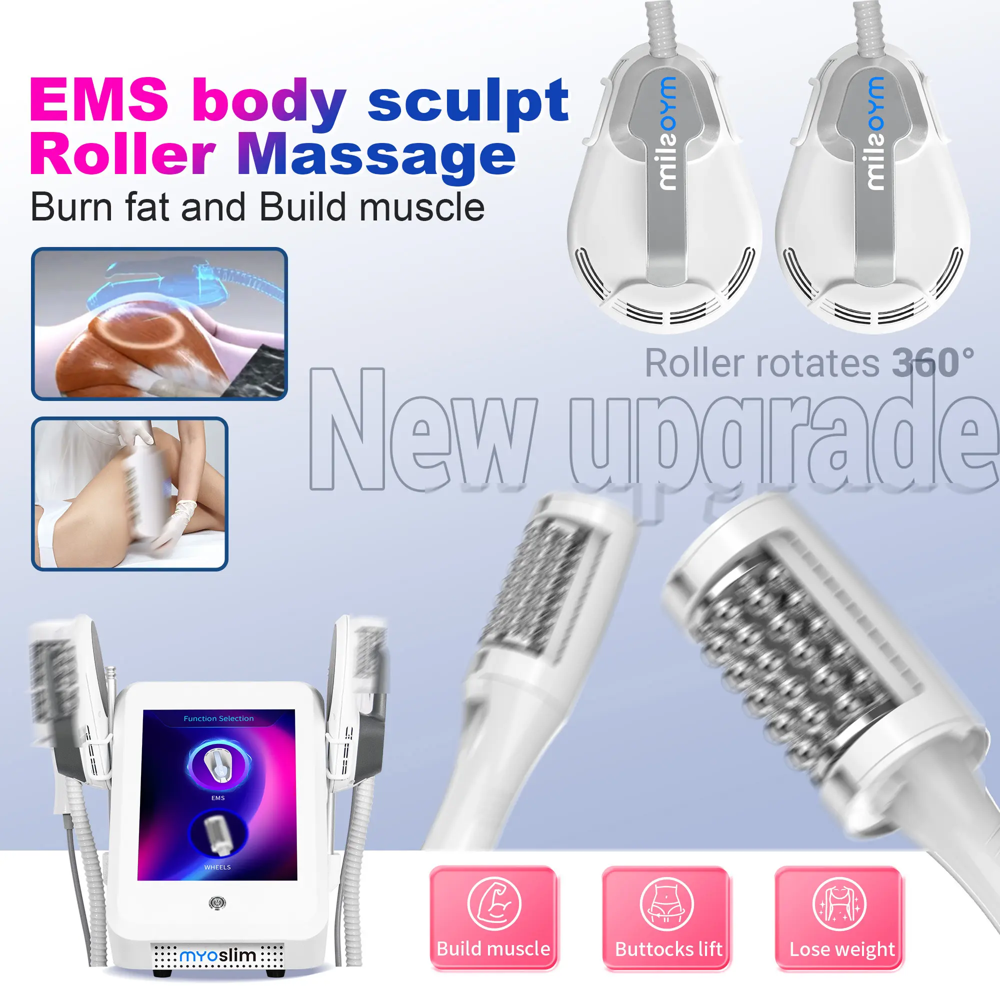 2025EMS Myoslim Inner Ball Roller 360Degree Rolling Cellulite Massage Weights Loss Machine Body Muscle body slimming fat removal
