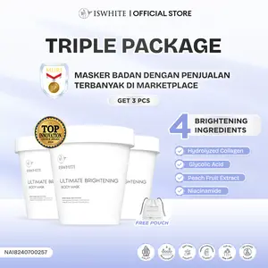 [ SPECIAL CREATOR ] BUY 1 GET 2 FREE ISWHITE COMBO HEMAT TRIPLE PACKAGE MASKER PENCERAH BADAN