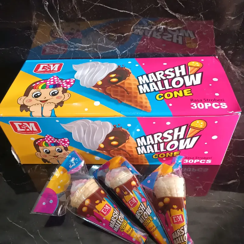 marshmallow cone isi 30pcs per box 2