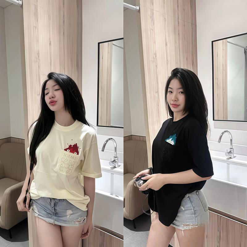 Áo Phông Thêu Hoạ Tiết Ngọn Lửa Giữ Chuỗi Siêu Hot Trend Chất Poly Mịn Co Giãn Dành Cho Boy Phố, Girl Phố