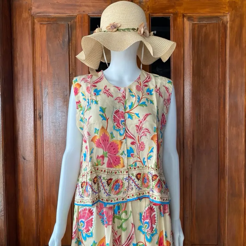 Oneset Setelan Wanita Santai Kutung Celana Kulot 7/8 Rayon Premium Motif Kekinian/Oneset Model Baru Atasan Bawahan Panjang